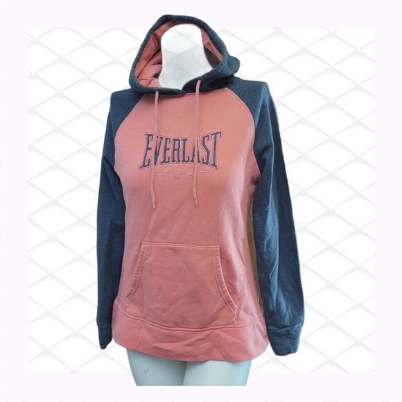Everlast Tops - Adidas Pullover peach and gray Hoodie Medium